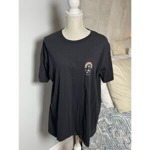 Barney Cools "Too Rad To Be Sad" Black Short Sleeve TShirt Size XL